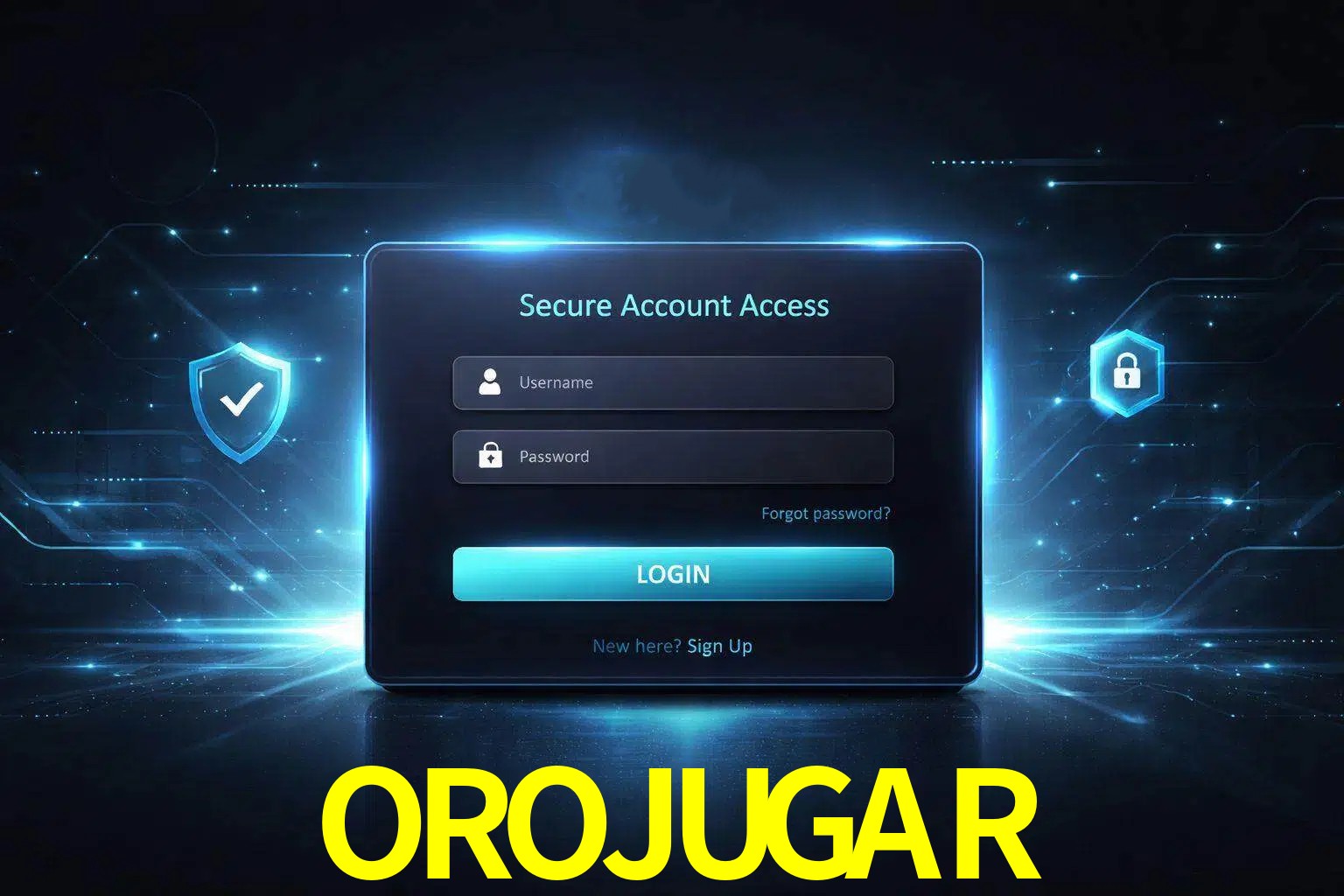Pantalla de inicio de sesión de cuenta OROJUGAR para usuarios en México