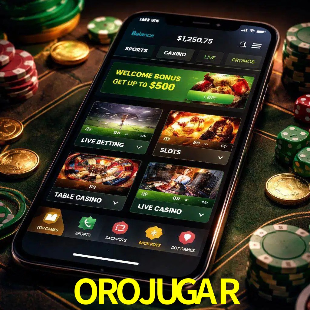 Diseño de juegos móviles OROJUGAR para usuarios en México