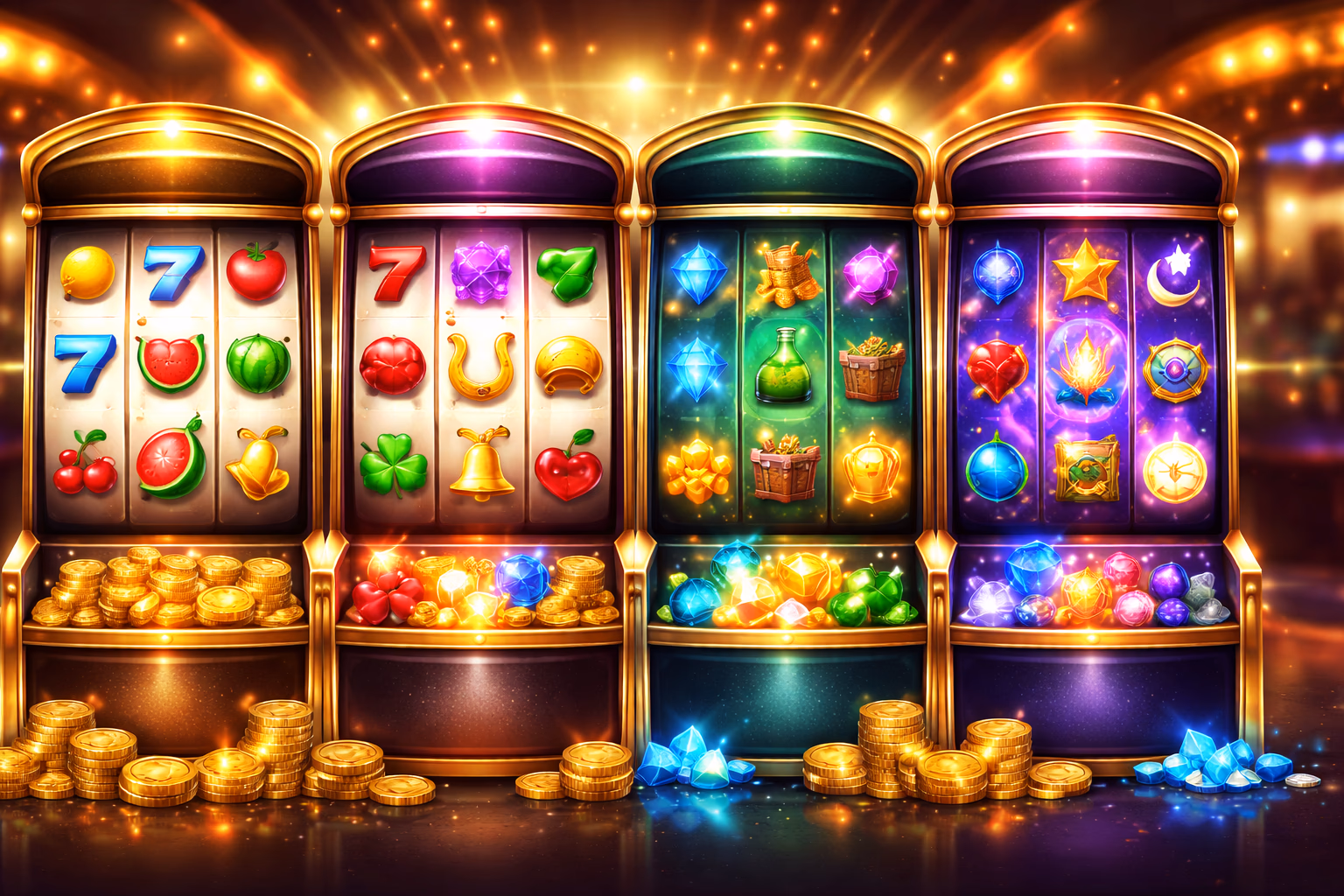 Tragamonedas destacadas y categorías de carretes OROJUGAR